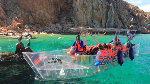 Lancha Trasparente al Arco de Cabo San Lucas y Playa del Amor - Enva Tours
