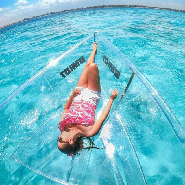 Lancha Transparente Colores de Cancún - EnvaTours